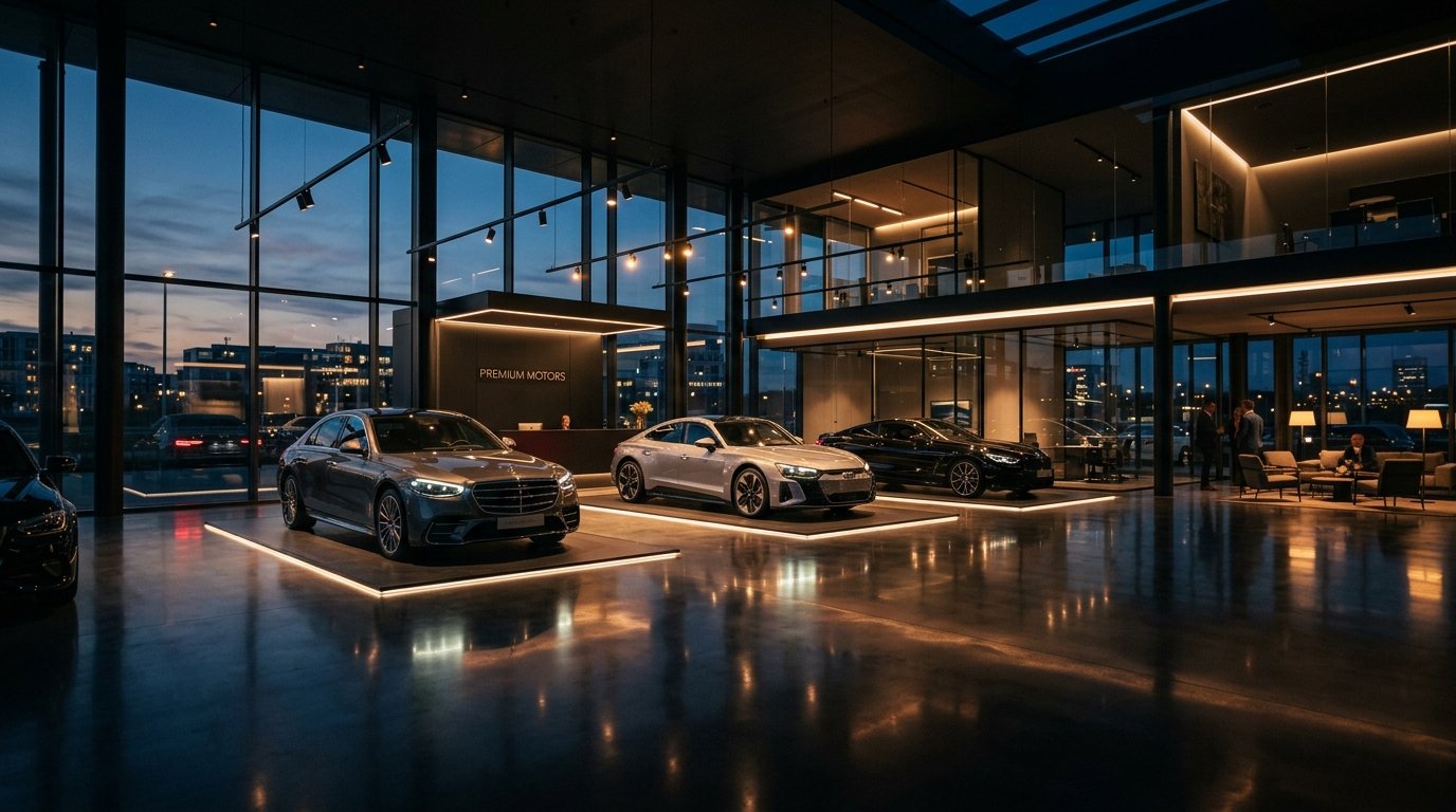Showroom de autos premium